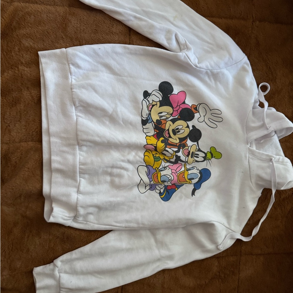 Kids White Disney Character Sweatshirt